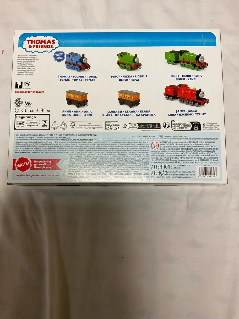NWT Thomas & Friends Multicolor Metal Train Set - Blue, Green, Red, Yellow